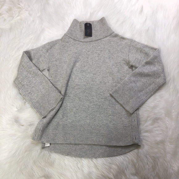 NWT RAG & BONE Phyllis Melange Wool-Blend Sweater Gray